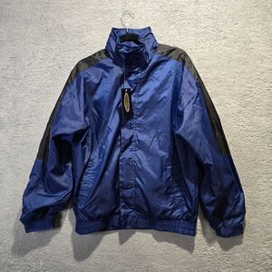 Canyon Guide Outfitters Jacket Sz Large‎ Mens Blue Black Outdoors Hiking Walking